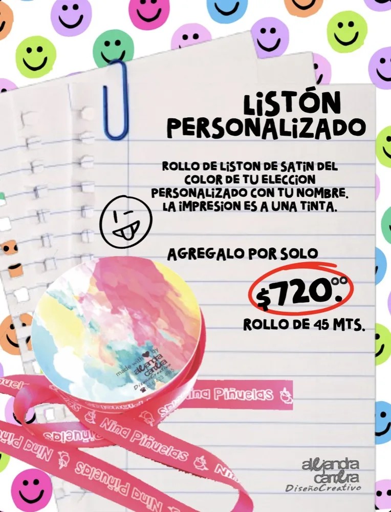 Listón personalizado